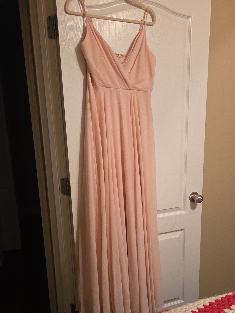 Lulu's Blush Pink Spaghetti-Strap Maxi Dress
